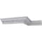 Ekena Millwork 2"H x 2"P x 2 7/8"F x 94 1/2"L, (4 1/4" Repeat) Hampshire Crown Moulding MLD02X02X03HA - alternate 2